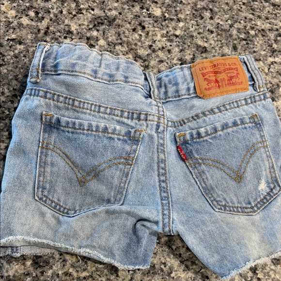 Levi's Light Blue Denim Kids Shorts - Picture 15 of 15
